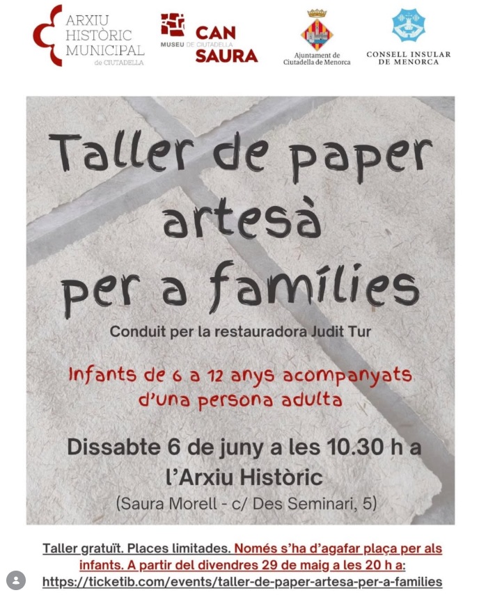 Taller de paper artesà per a famílies